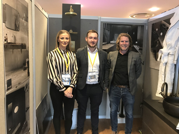 Left to right - Kamila Oxley, Bagno Design Sales Executive; Linden Grest, Bagno Design Regional Sales Manager;  Leigh Price, Real Stone  Tile Director.
